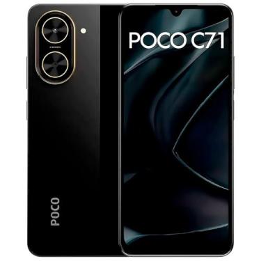 Imagem de Smartphone Xiaomi Poco C71 64GB 3GB RAM Dual SIM Tela 6.88" - Preto