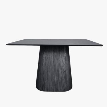 Imagem de Mesa De Jantar Cone Retangular 150x90 Cm Tampo ébano Base ébano Cor Preto