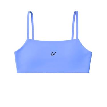 Imagem de Top Fitness Feminino Blue Movement Levo, Poliamida, Com Bojo, Zero Transparência-Feminino