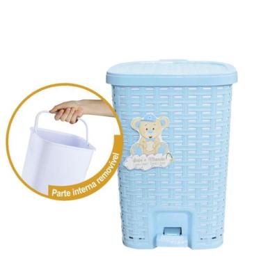 Imagem de Lixeira Smart C/ Tampa E C/ Balde Removível 15L Bebê & Mamãe - Monte L