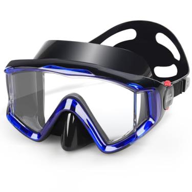 Imagem de EXP VISION Máscara De Mergulho Com Snorkel, Ultimate Pano 3, Óculos Antiembaçantes Proteção Nasal Para Adultos E Jovens, Natação (Azul)