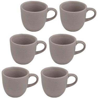 Imagem de Jogo De Xícaras De Cerâmica Para Café Medina 100 Ml 06 Peças - HAUSKRA