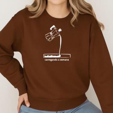 Imagem de Moletom Gola Careca Estampa Procafeinar 014 Café Coffee Lovers Meme En