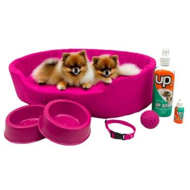 Imagem de Kit Cama Europa Pet Pequeno Educador Xixi Sim/Não para Cachorro (Rosa)