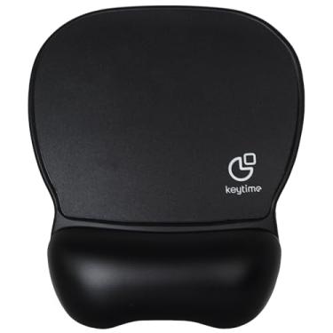 Imagem de Mouse Pad Keytime SurfacePro Tecido com Apoio de Pulso em Gel Preto 240 x 210 mm KYT00018