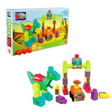Imagem de Brinquedo Educativo Blocos De Montar Parque Dos Dinossauros mk361 Dism