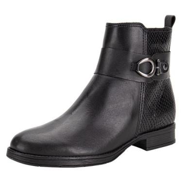 Imagem de Bota feminina cano baixo bottero 361708, Preto, 37