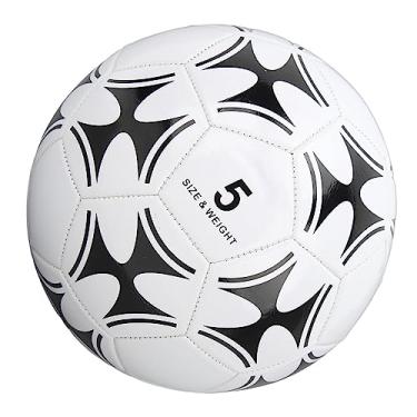 Imagem de Bola de Futebol, Couro PU Profissional Resistente a Chutes Infantis Futebol de Treinamento Tamanho Padrão para Exames de Jogos (tamanho 5)