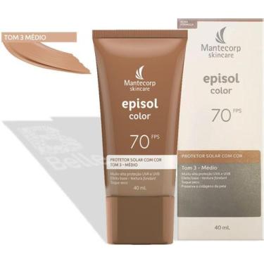Imagem de Protetor Solar Facial Episol Color - FPS70 - Tom 3 Médio - 40ml - Mant