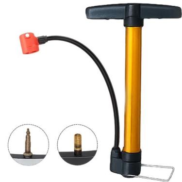 Imagem de Bomba de Ar Bicicleta Moto Bola Balão Piscina Encher Pneu Forte Compac