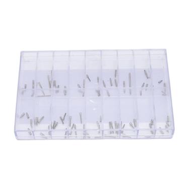 Imagem de Zhjvihx 90 Pcs Watch Stem Extender, Portátil Preciso Safe Watch Winding Stem Extender Hard Substituição Aço Inoxidável para Loja, Winding Extension Pole Set para Reparação