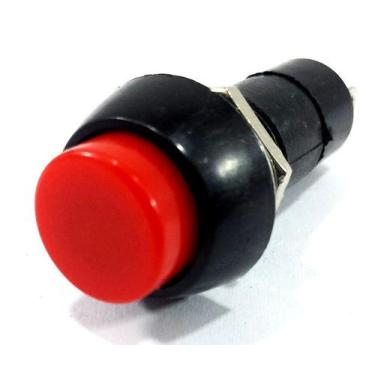 Imagem de 100x Botões Tic Tac PBS-11A VM 2T Vermelho C Trava Universal - NTV