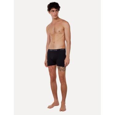 Imagem de Cueca John John Boxer Poliamida Preta Pack 3UN, M/M