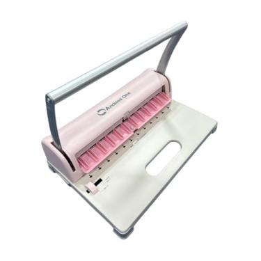 Imagem de Kit Encadernadora Furo Cogumelo + 300 discos p/encadernação