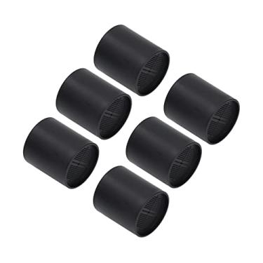 Imagem de KIMISS 6pcs Móveis de Plástico Extensores de Pernas - Rise Black Risers de 4 Polegadas para Sofás, Camas e Poltronas - Otimiza o Armazenamento e a Ergonomia para Casa e Escritório