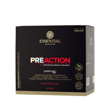 Imagem de Pre Action Maçã e Limão Essential Nutrition 20x27g