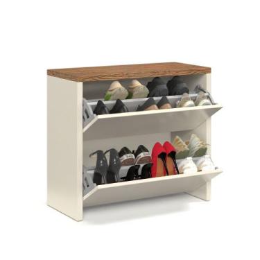 Imagem de Sapateira Vertical Melissa 2 Gavetas Basculantes Organizadora Calçados