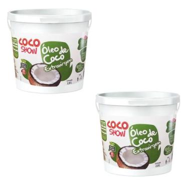 Imagem de Kit 2uni Óleo de Coco Extra Virgem Coco Show 2,8 Litros - Copra