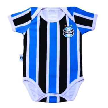 Imagem de Body Bebê Grêmio Jogo Listrado Oficial