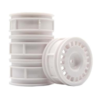 Imagem de LAFEINA RC On Road Car Nylon Wheels Rims for HSP HPI Tamiya TT01 TT02 Kyosho 1/10 RC Street Touring Racing Models (+5mm ET, C, White)