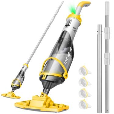 Imagem de Aspirador de piscina sem fio VIVOHOME Pólo telescópico 2,8 m 18,5 L/mi