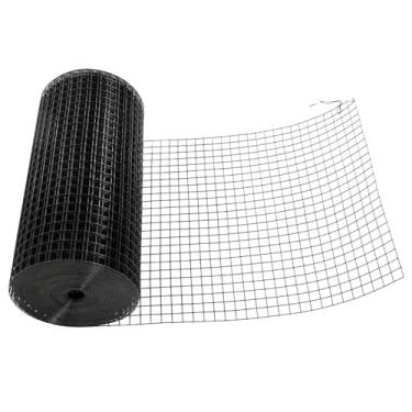 Imagem de elfinrm Pano de hardware 61.0 cm x 30.5 m 2.5 cm, cerca de arame de galinha (calibre 16), gaiola soldada galvanizada rolo de malha de arame para galinheiro, tela de tela, cerca de coelho e gabinetes