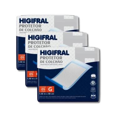 Imagem de Protetor De Colchão Lençol Descartável Geriatrico Higifral, G