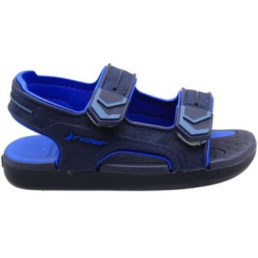 Imagem de Sandália Papete Rider Infantil R Line Plus II Menino, Azul, 19