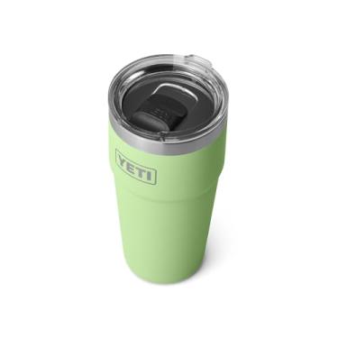 Imagem de YETI Copo empilhável Rambler de 590 ml, aço inoxidável, isolado a vácuo com tampa MagSlider, Key Lime