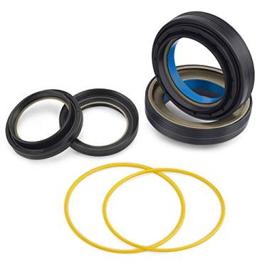 Imagem de XiKe Conjunto de 2 conjuntos de vedações de roda dianteira serve para Dana 50/60 Eixo Knuckle/Tube, código de peça 50491/28600/710493/50381/710413/41784-2/F884 1Z-4A3 22-AA.