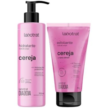 Imagem de Kit Hidratante + Esfoliante Corpo E Rosto Labotrat Dia A Dia Cheiro De Fruta Cereja 190ml