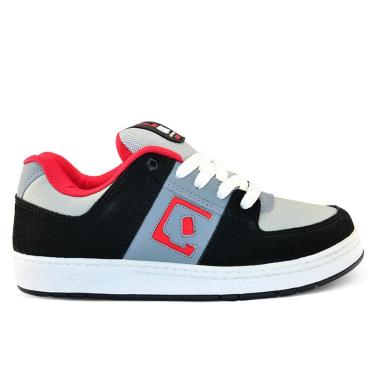 Imagem de Tênis QIX Skate Retrô 90`S preto/vermelho/branco