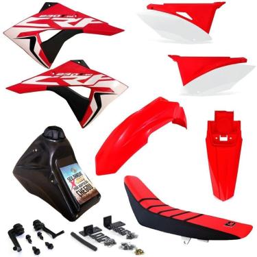 Imagem de Kit Plástico Biker Next Completo Crf 230 Adaptável Xr 200 Xr 250