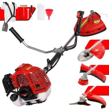 Imagem de Roçadeira Cortador de Grama À Gasolina Kawashima KW43-L 43cc Motor 2 T