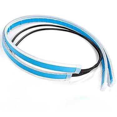 Imagem de Par Fita 60cm Led 12v farol Efeito Start Preenchimento + Seta Sequencial Barra Flexível