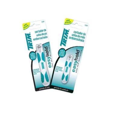 Imagem de Kit Cortador De Unha Trim Pé E Mão Emborrachado Easyhold