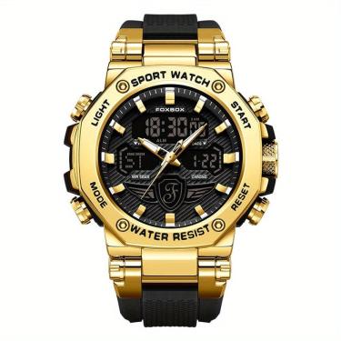 Imagem de Relógio Masculino Display Luminoso Multifuncional Esportivo Pulseira de Silicone