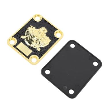 Imagem de ZJchao Placa de Pescoço de Guitarra Elétrica 4 Orifícios Acessórios de Hardware de Guitarra de Liga de Zinco Com Ventilação Aprimorada para Melhor Tom e Ressonância (GV120)