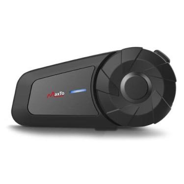 Imagem de Fone de ouvido Bluetooth para motocicleta MAXTO MX1 2-Riders 800m IPX6