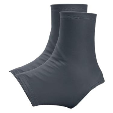 Imagem de menolana Protetor de chuteiras antiderrapantes para futebol, ajuste universal, proteção contra detritos de gramado, suporte de tornozelo, protetor de chuteiras, Cinza Escuro