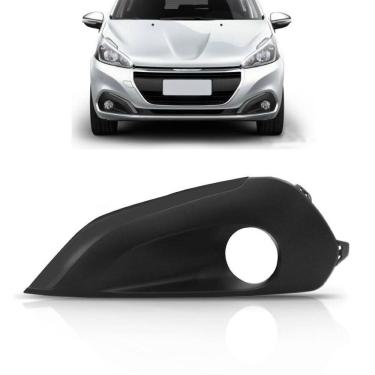 Imagem de Grade Moldura C/Furo Milha Peugeot 208 2017 A 2018 Friso Pto