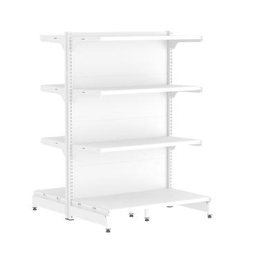 Imagem de Gôndola Amapá Fit 40 Inicial Centro - 1,37x0,90x0,60/0,80m com 8 Bandejas Preto