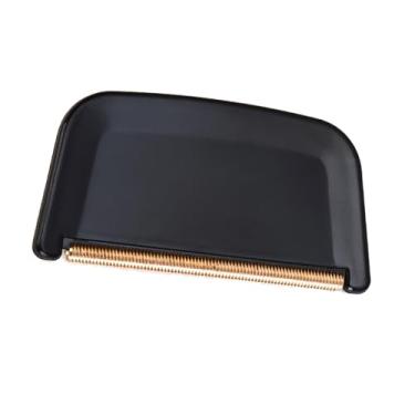 Imagem de Profissional Manual Lint Remover Tecido Shaver com Sharply Cobre Lâmina para Sweater Lã Casaco Malhas Roupas Lint Raspador Casa Travel Essential Plastic Copper 7.5x4cm 1 Peça (Preto)