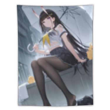 Imagem de LIEGBMEU Tapeçaria de biquíni sexy anime menina 152.4 cm x 203.2 cm interior exterior parede colcha arte decoração de tapeçaria caprichosa, AF437