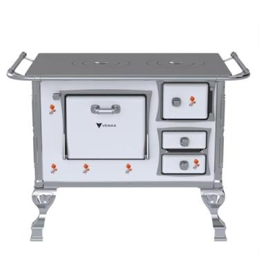 Imagem de Fogao a Lenha GII N 1 Branco Flor Sem Tampa SE