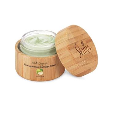 Imagem de Shir-Organic Creme noturno de células-tronco de maçã pura, leve, hiperpigmentado, combinação e pele madura, poderosos clareadores de pele de origem natural (15 ml)