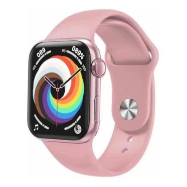 Imagem de Smartwatch Relogio Celular Android iOS Bluetooth Tela Infinita W28 Pro