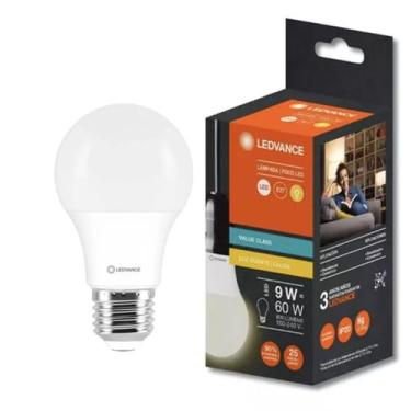 Imagem de Lâmpada Led Bulbo 9w Ledvance Bivolt E27 3000K Branco Quente