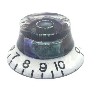 Imagem de 1 Knob plastico guitarra branco translucidio abalone LSL05wa - SPIRIT