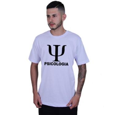 Imagem de Camiseta Unissex Psicologia Faculdade - Lafre, Branco, G